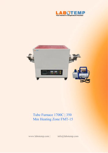 Tube Furnace 1700&deg;C | 350 Mm Heating Zone FMT-15