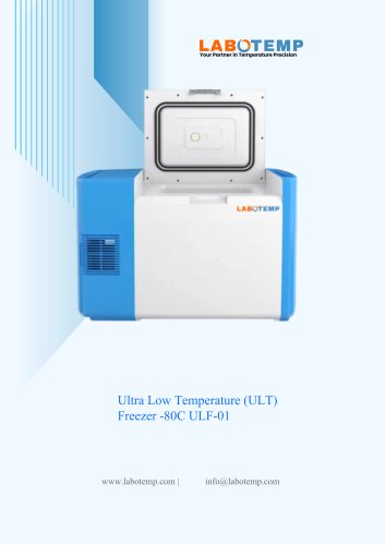 Ultra Low Temperature (ULT) Freezer -80&deg;C ULF-01