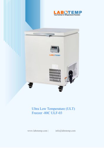 Ultra Low Temperature (ULT) Freezer -80&deg;C ULF-03