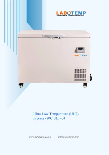 Ultra Low Temperature (ULT) Freezer -80&deg;C ULF-04