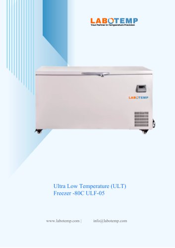 Ultra Low Temperature (ULT) Freezer -80&deg;C ULF-05
