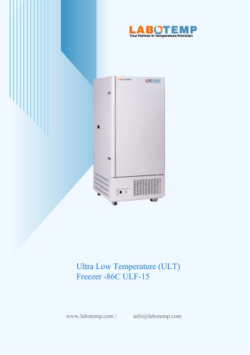 Ultra Low Temperature (ULT) Freezer -86&deg;C ULF-15
