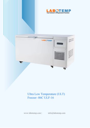Ultra Low Temperature (ULT) Freezer -86&deg;C ULF-16