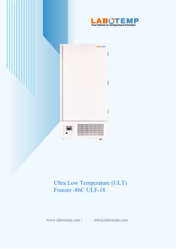 Ultra Low Temperature (ULT) Freezer -86&deg;C ULF-18