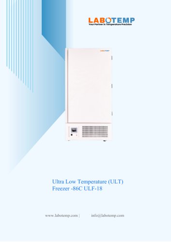 Ultra Low Temperature (ULT) Freezer -86&deg;C ULF-18
