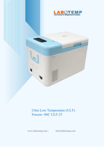 Ultra Low Temperature (ULT) Freezer -86&deg;C ULF-25