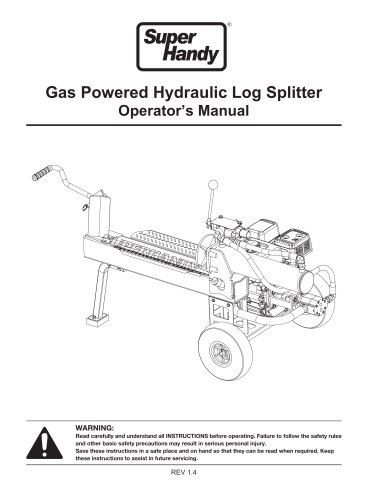 SuperHandy 20 Ton Gas Log Splitter