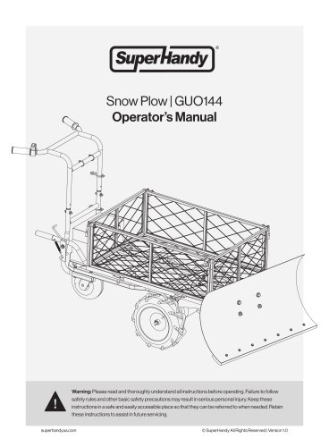SuperHandy Snow Plow Blade Attachment