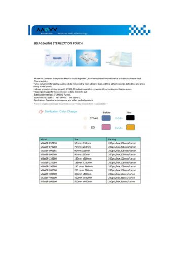 SELF-SEALING STERILIZATION POUCH