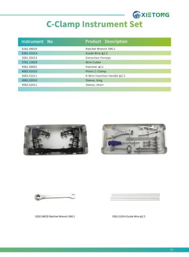 C-clamp instrument set