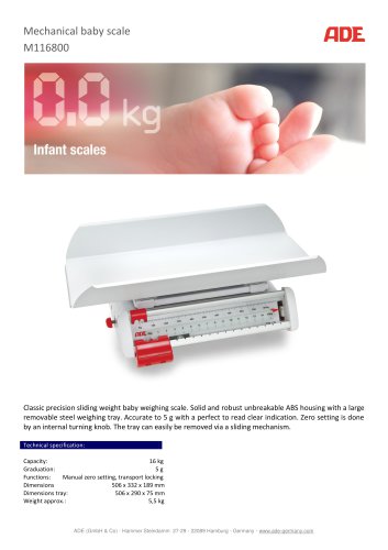 Sliding Weight Baby Scale M116800