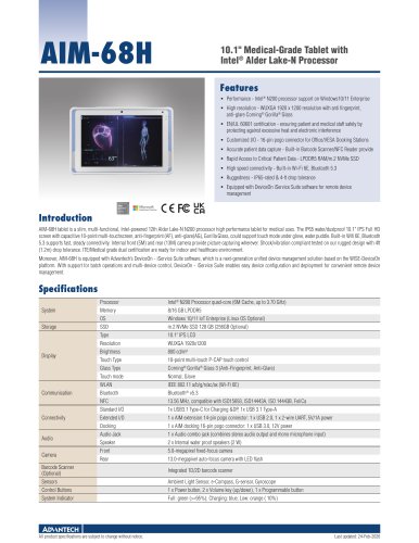AIM-68H - Datasheet