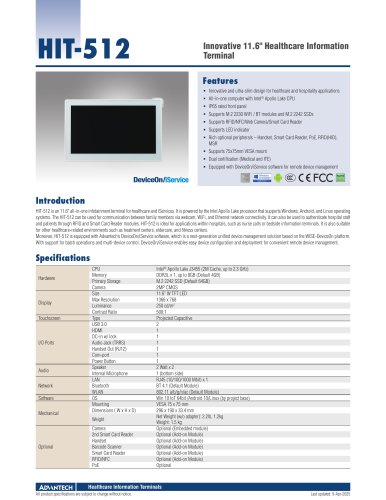 HIT-512 - Datasheet