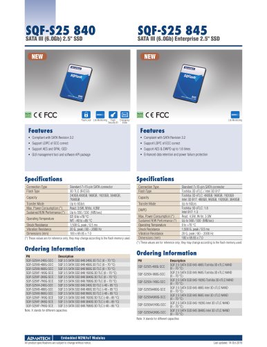 SQF-S25 840 / SQF-S25 845