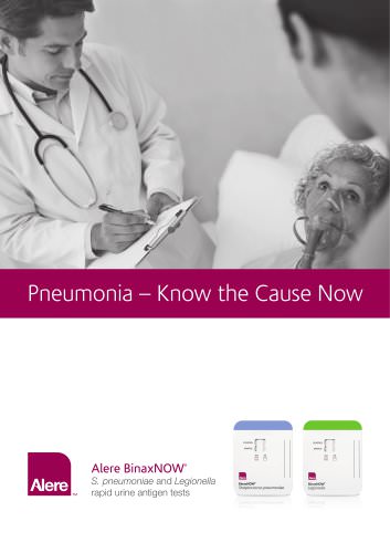 Alere BinaxNOW S. pneumoniae and Legionella brochure