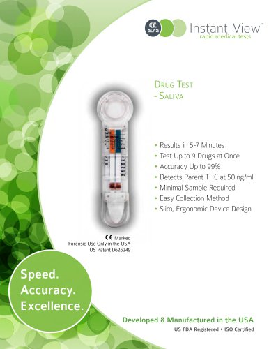 DRUG TESTS – SALIVA