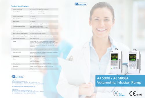 AJ5808 INFUSION PUMP WITH SIMPLIFIED KEYPAD