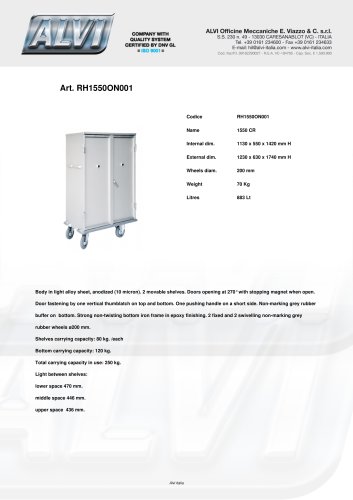 Trucks for linen distribution RH1550ON001