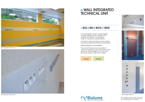 WALL INTEGRATED TECHNICAL UNIT BKI, BKXI, BKSI, BGI