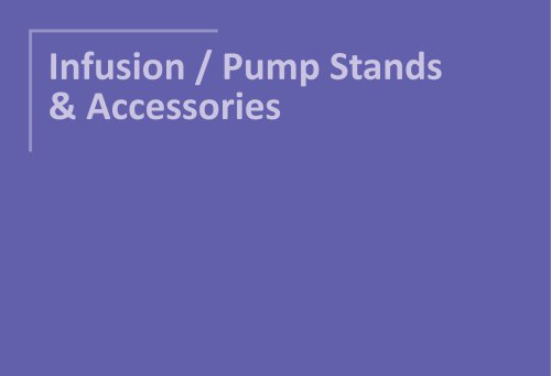 Infusion / Pump Stands & Accessories 2024