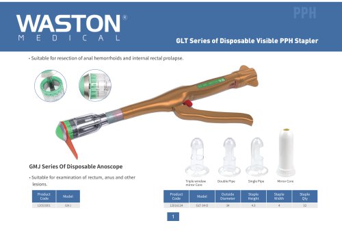 Circular surgical stapler GLT series