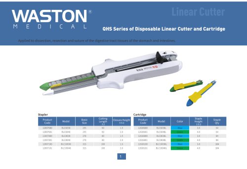 Linear surgical stapler QHS series