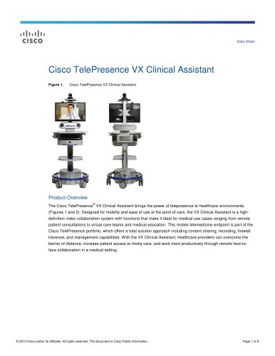 Cisco TelePresence VX Clinical Assistant