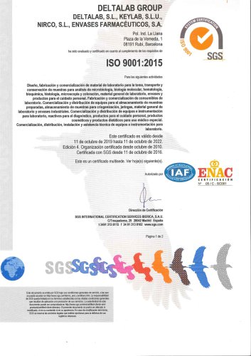 Deltalab, ISO 9001