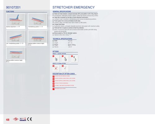 90107201 EMERGENCY STRETCHER