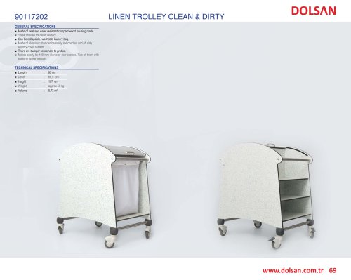 90117202 LINEN TROLLEY CLEAN & DIRTY