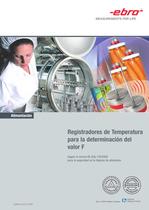 Registradores de Temperature para la determinación del valor F - 1