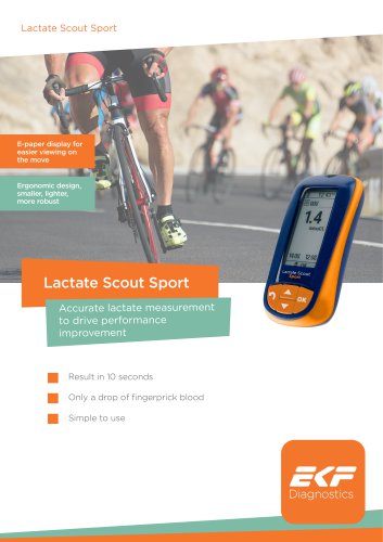 Lactate Scout Sport: Datasheet (EN EU Rev 1.0 10-2023)