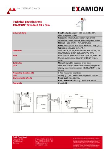 EXAMION Standard X-Ray Equipment