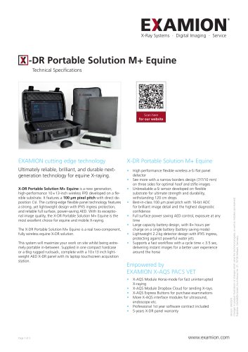 X-DR Portable Solution M+ Equine