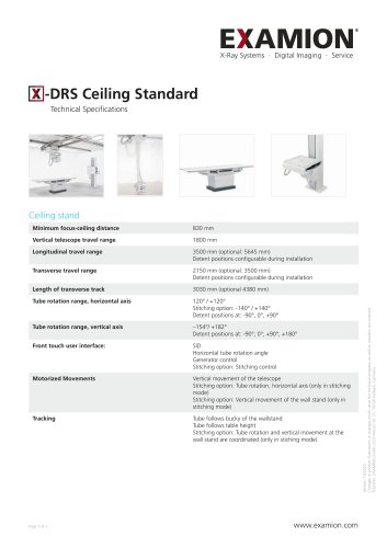 X-DRS Ceiling Standard