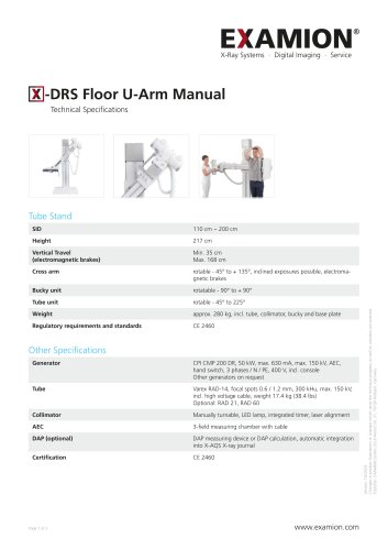 X-DRS Floor U-Arm Manual