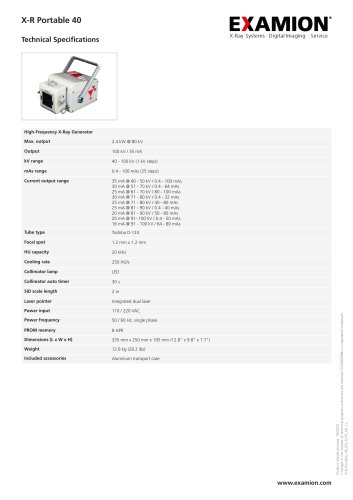 X-R Portable 40 VET