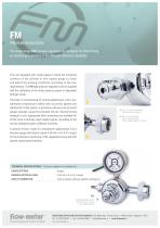 FM - oxygen flowmeter with pressure regulator