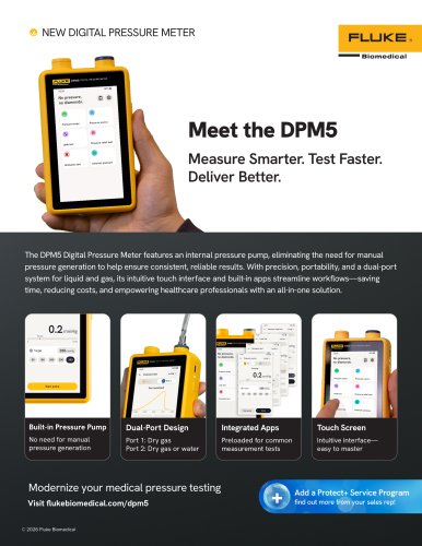 DPM5 Digital Pressure Meter flyer