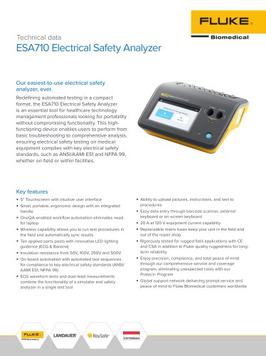 ESA710 Electrical Safety Analyzer ESA710 NEW