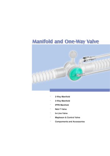 Manifold and One-Way Valve