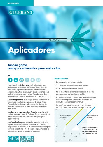 Dispositivos de aplicaci&oacute;n de Glubran&reg; 2