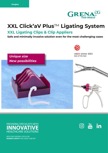 Click&rsquo;aV Plus XXL Ligating System_Catalogue Card