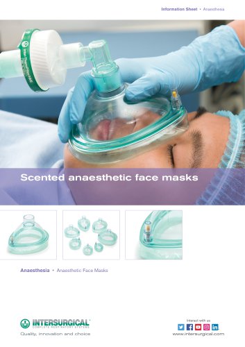 Scented anaesthetic face masks