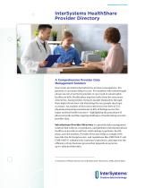 InterSystems HealthShare Provider Directory