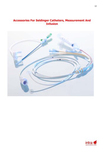 Accessories For Seldinger Catheters Measurement And Infusion