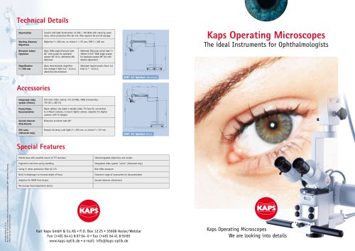 kaps operating microscope