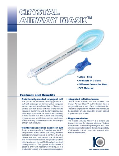 Crystal Airway Mask