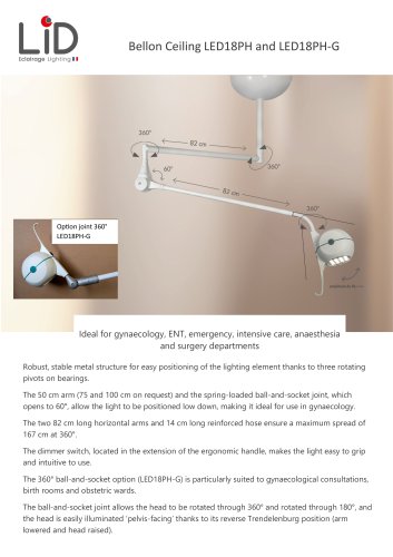 Bellon Ceiling LED18PH and LED18PH-G