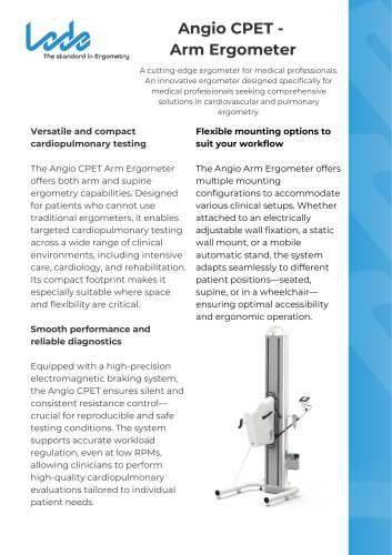 Angio CPET - with electrical adjustable wall fixation